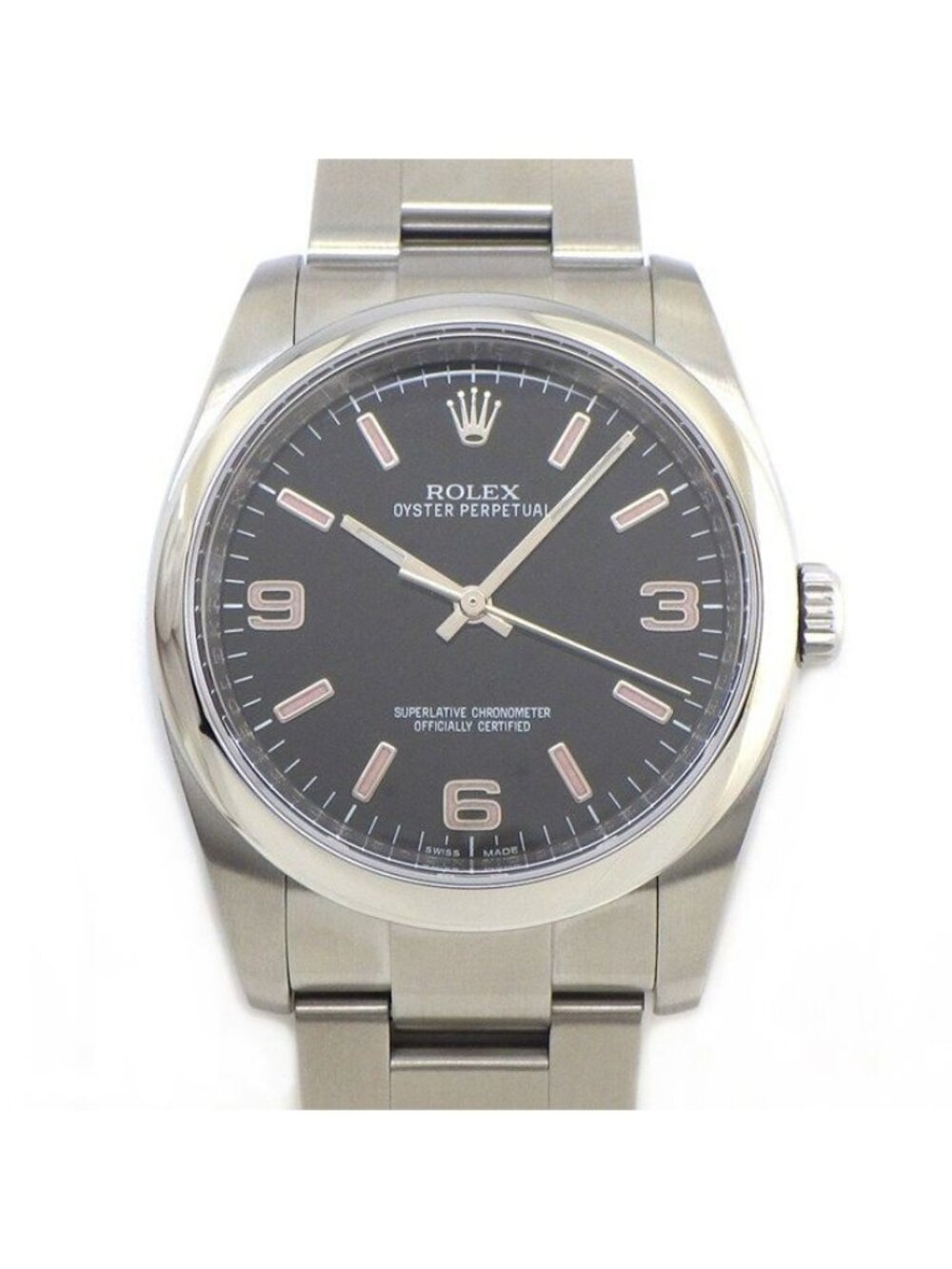 Rolex Watch Oyster Perpetual Black Dial Roulett SS Automatic Winding